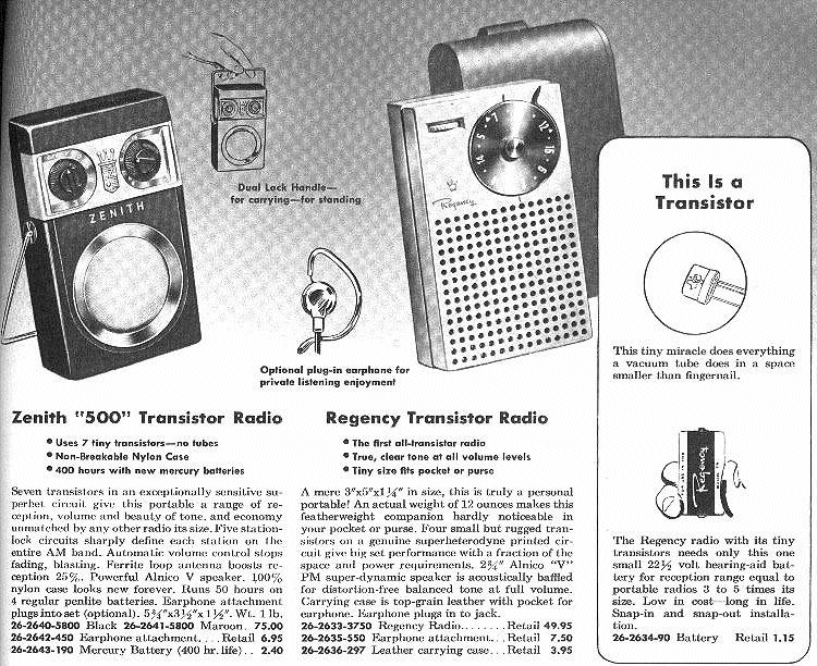 Frente Penetrar mezcla Regency TR-1 Transistor Radio, the first transistor radio